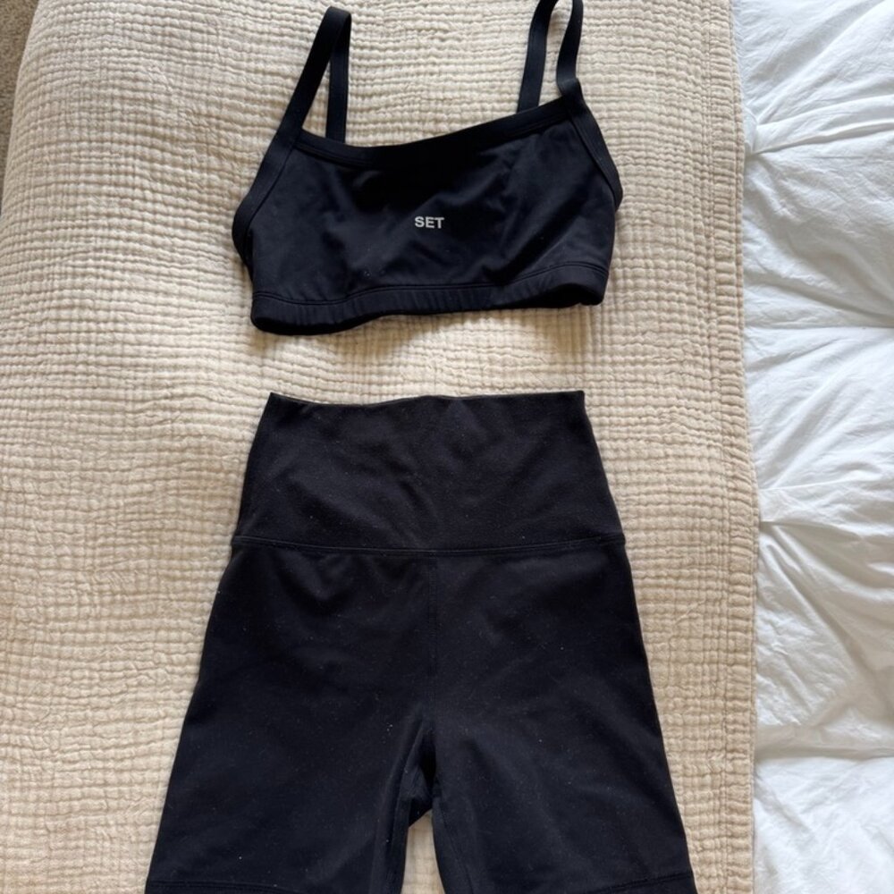 SET ACTIVE SPORTBODY® SCOOP BRA - ONYX